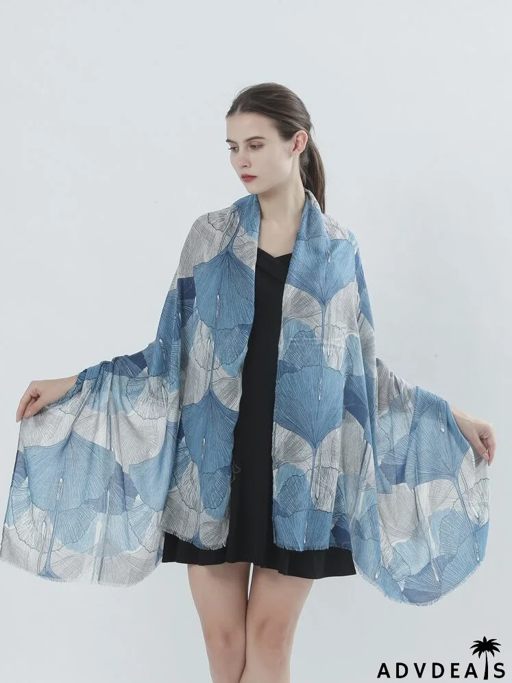 Ginkgo Print Scarf