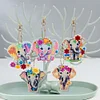 5Pcs DIY Diamond Painting Elephant Keychain