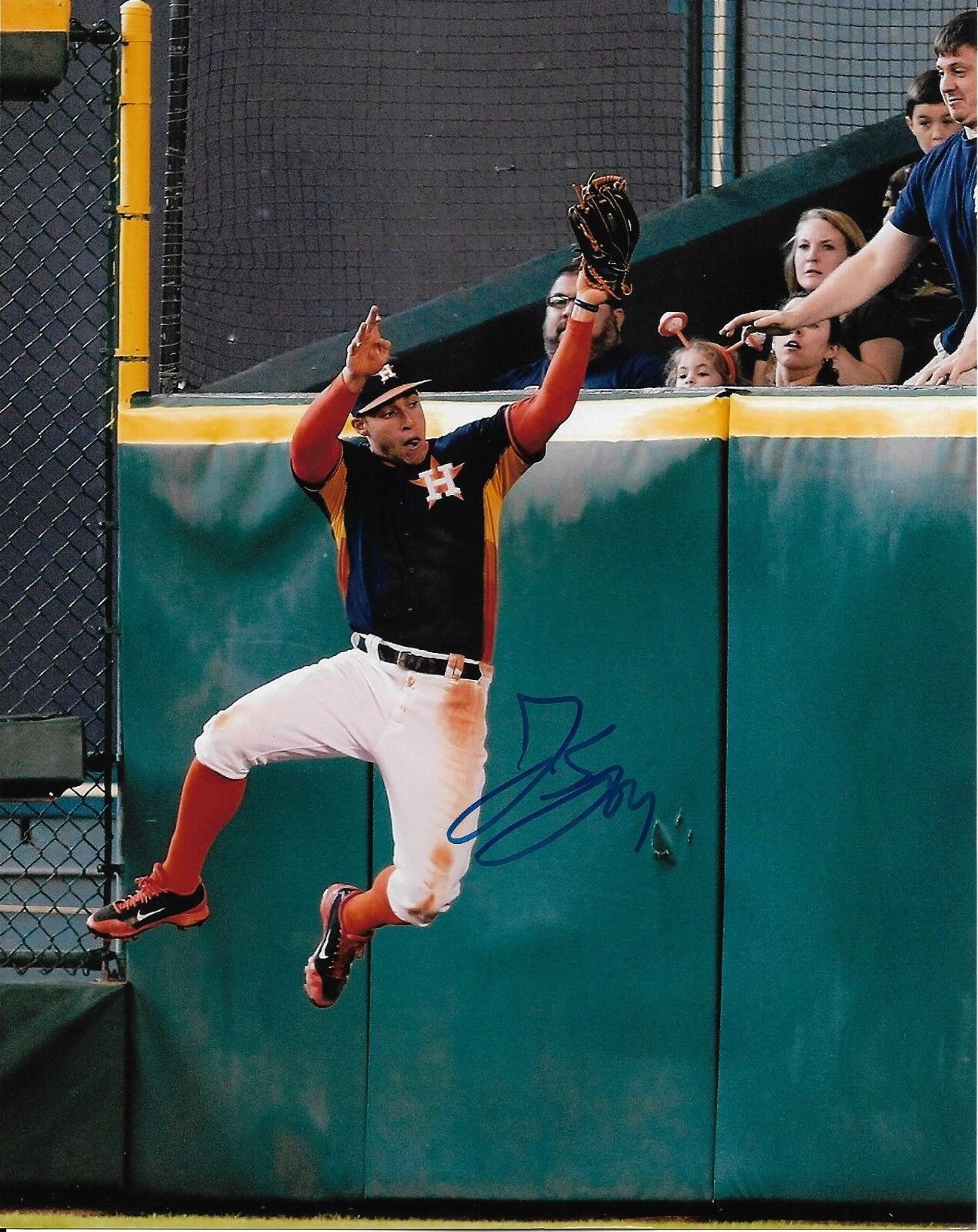 GEORGE SPRINGER signed autographed HOUSTON ASTROS 8X10 Photo Poster painting WORLD SERIES w/COA