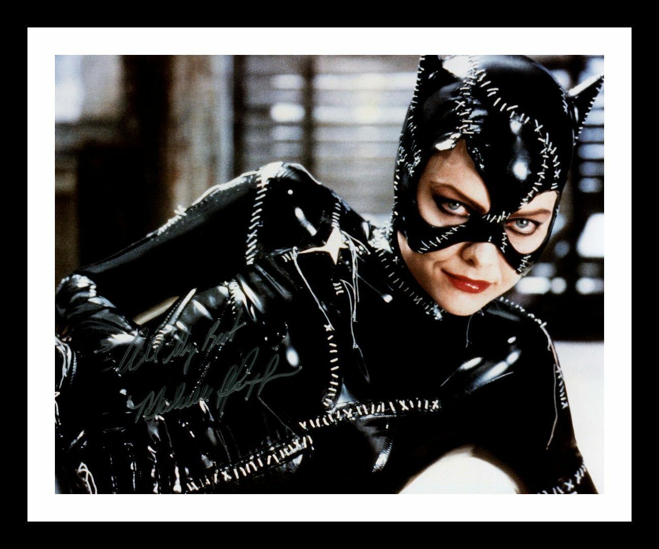 Michelle Pfeiffer - Catwoman - Batman Returns Signed & Framed Photo Poster painting