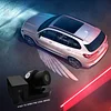 Angel Wings Car LED Projector Light Car Side Mirror, Chassis Modification LED Light Universal Projector Light Car Accessories Suitable for All Car Models