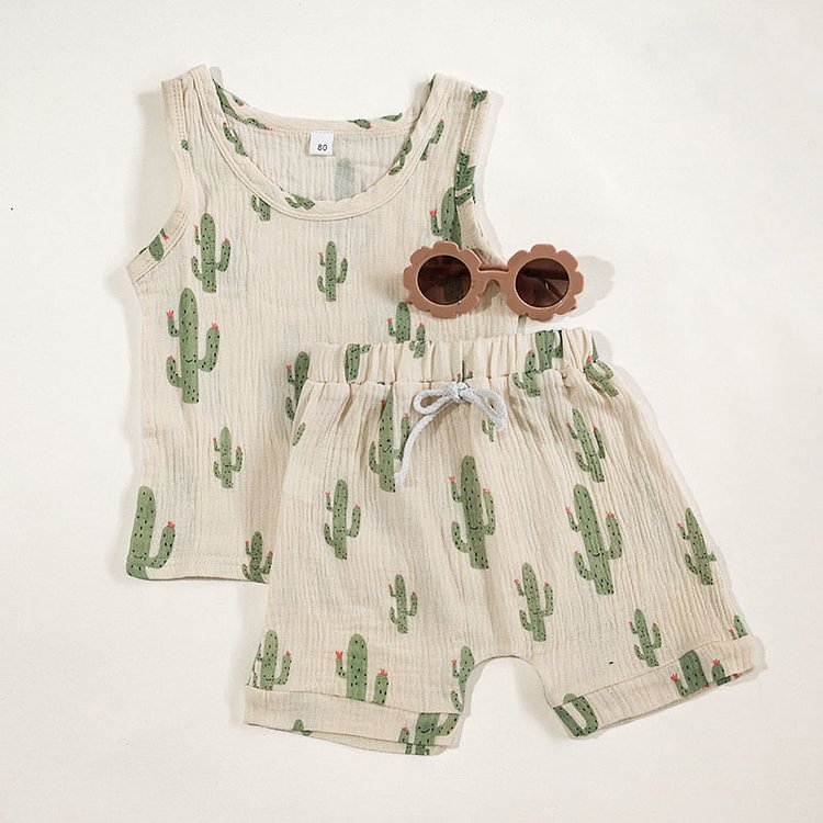 Baby Causal Tank Top and Shorts Set