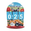 DIY Wooden Annual Reading Count Ornament  Year's Reading Tracker Desk Kit Track up to 999 Books, Comes with a Base