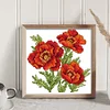 Flower Of Happiness - 14CT Stamped Cross Stitch 17*17cm/6.69*6.69in(Brand)