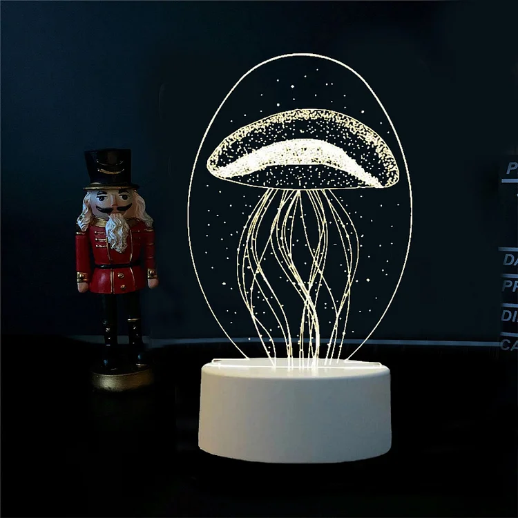 Mushroom Night Light 3D Lamp Gift for Family