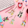 5Pcs DIY Diamond Painting Cat Keychain
