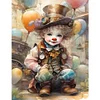 Clown-Full carré diamant peinture-30 * 40cm