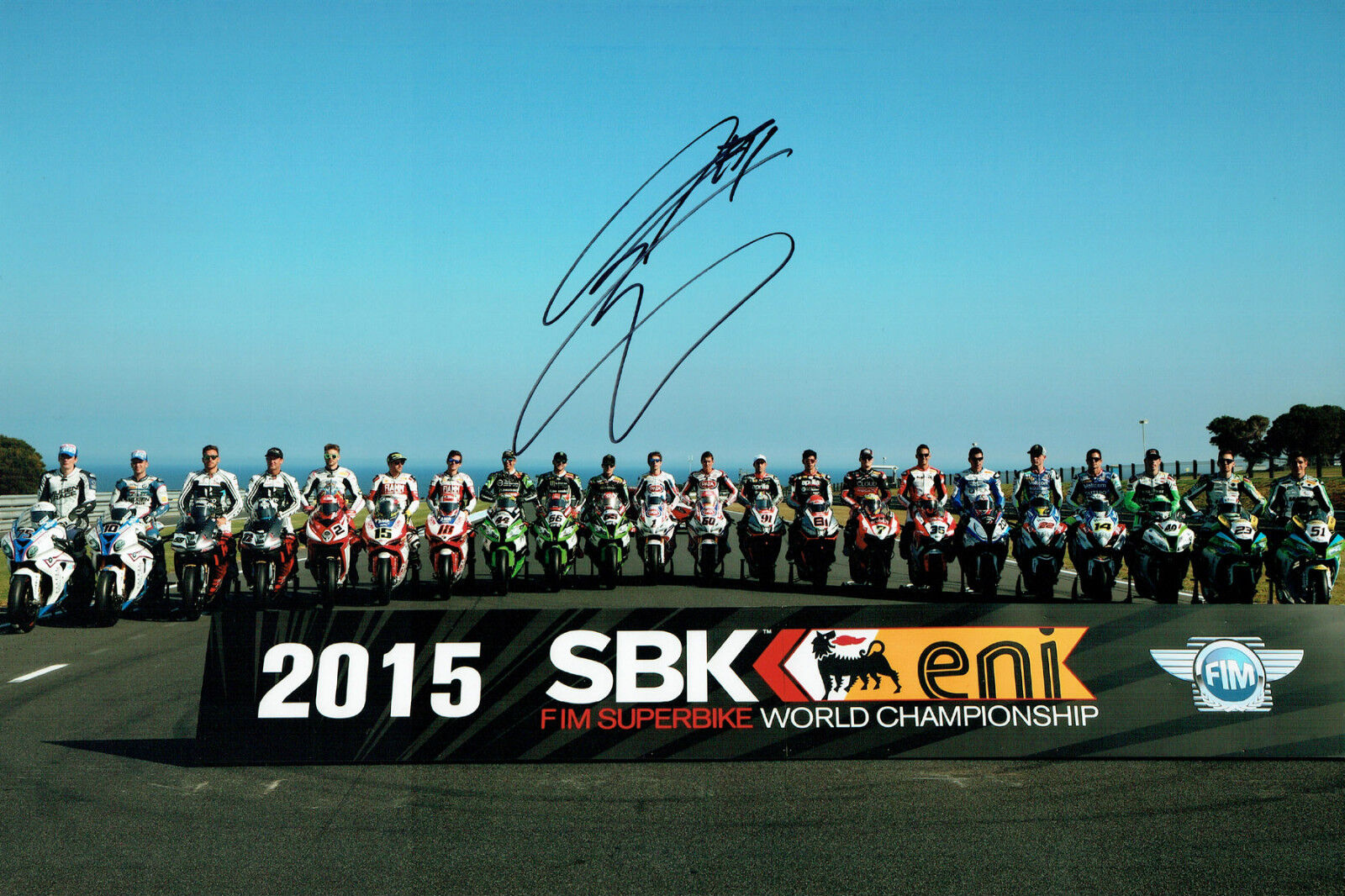 Chaz DAVIES SIGNED Autograph World Superbikes Hugh 15x10 2015-16 Photo Poster painting AFTAL COA