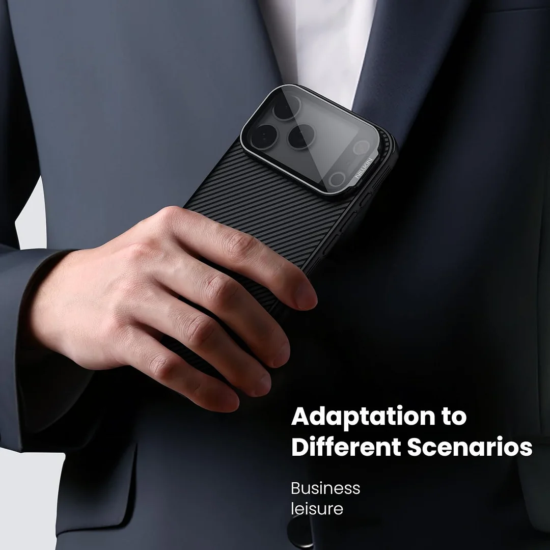 Nillkin for iPhone 17 Pro Max Case Magsafe, Compatible with MagSafe, Upgraded Full Camera Protection, Shockproof Protective, Adjustable Kickstand, iPhone 17 Pro Max Case with Stand 6.9 inch, Black