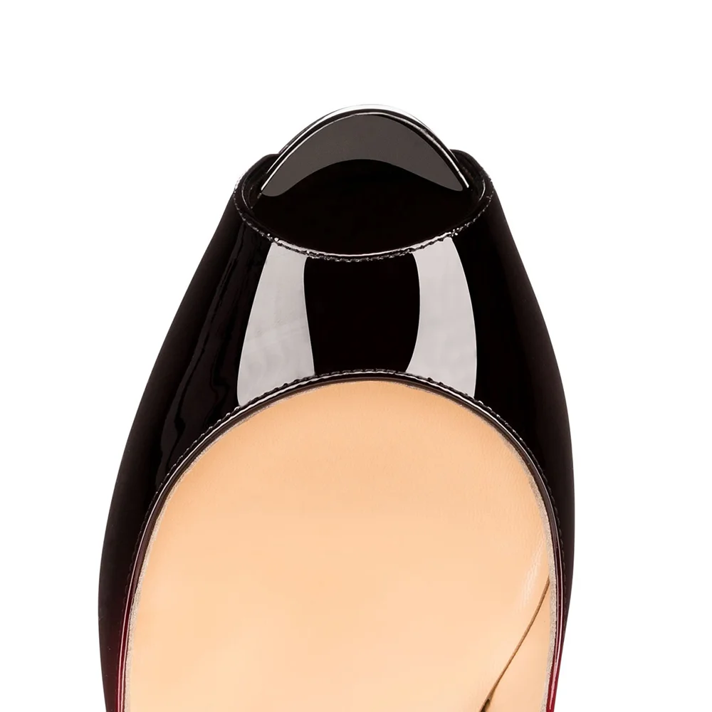 120mm Red Bottom Women's Platforms Heels Party Wedding Pumps-MERUMOTE