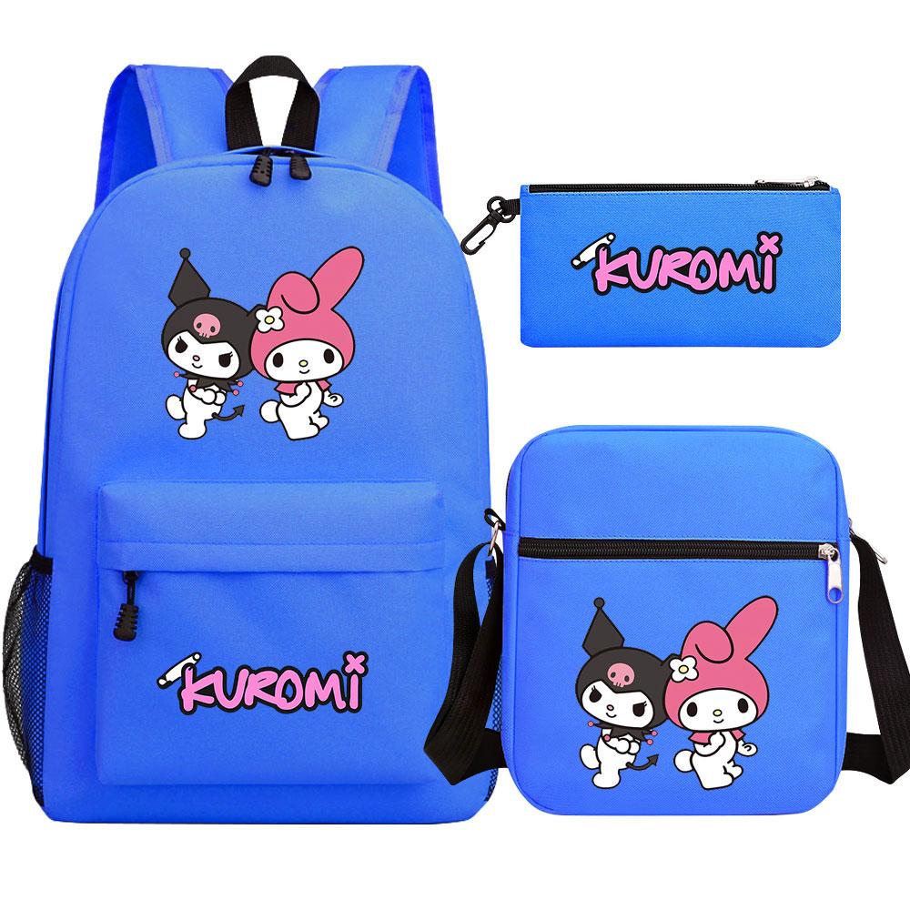Mayoulove Kuromi Backpack Lightweight Design with Multiple Pockets for School Adventures-Mayoulove