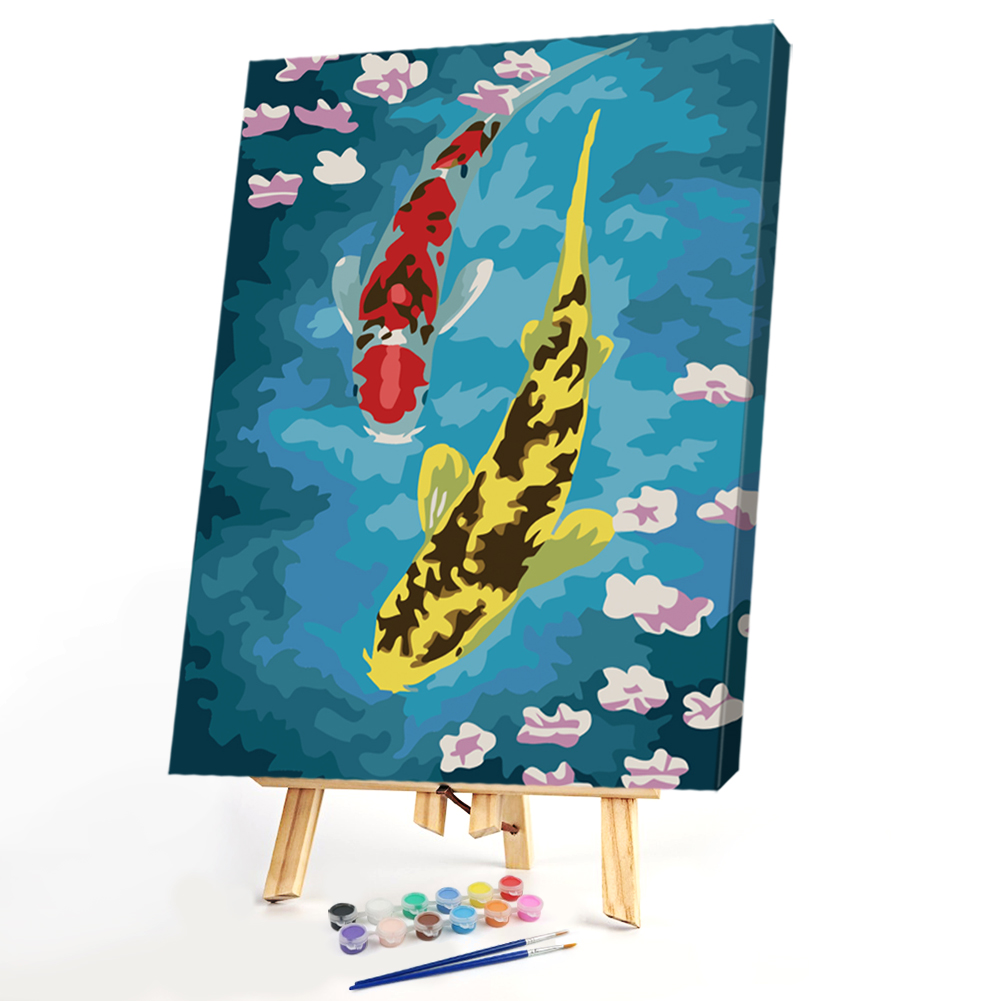

40x50cm - Paint By Numbers Fish, 501 Original