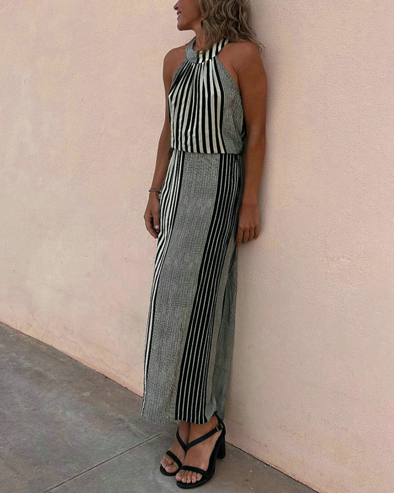 Rotimia Summer elegant striped dress