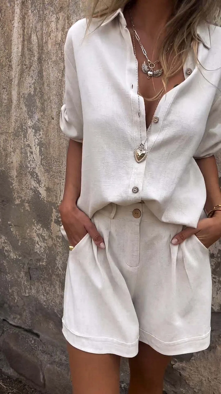 Leinen-Sommer-Set Damen