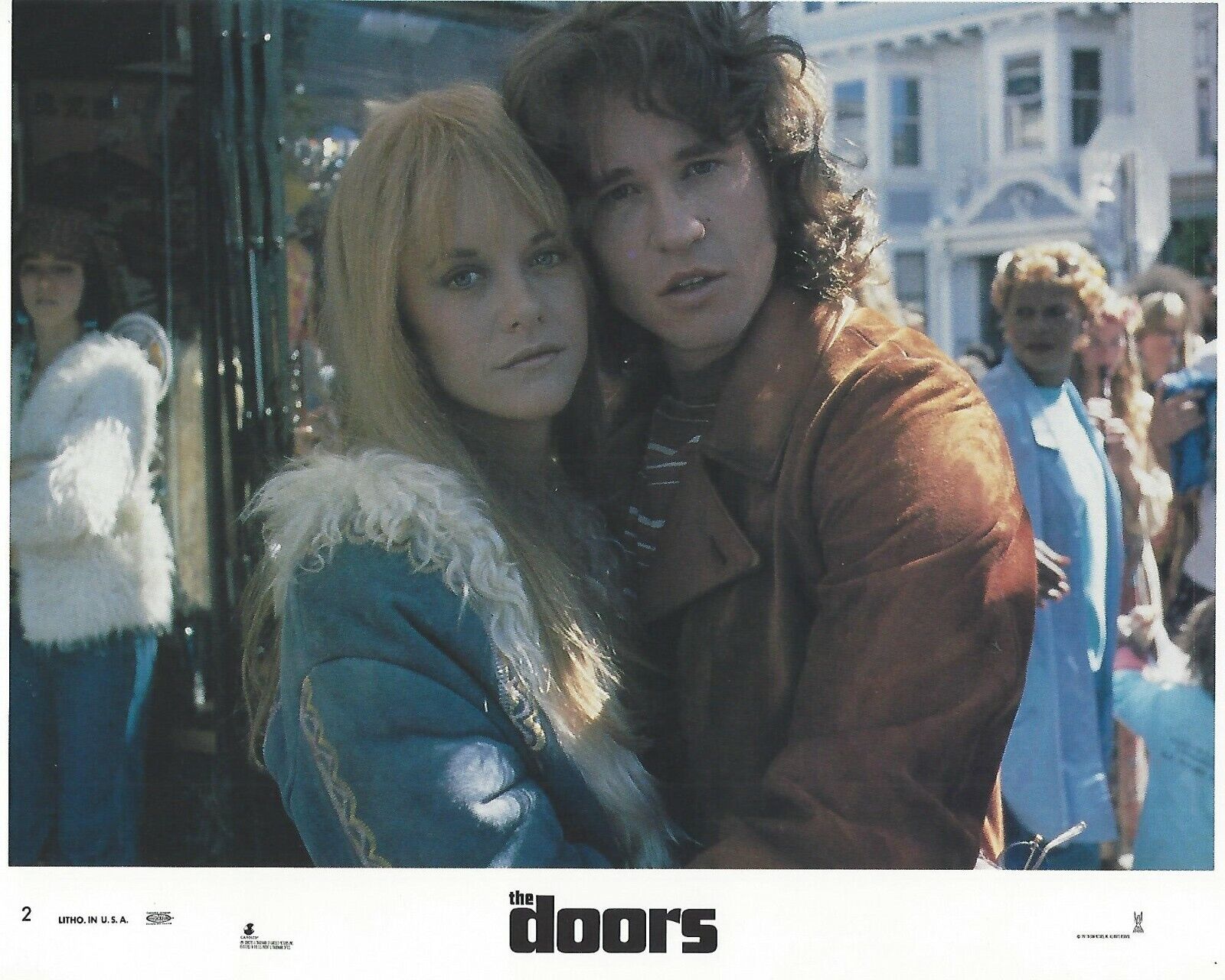 The Doors Original 8x10 Lobby Card Poster 1991 Photo Poster painting # 2 Meg Ryan Val Kilmer