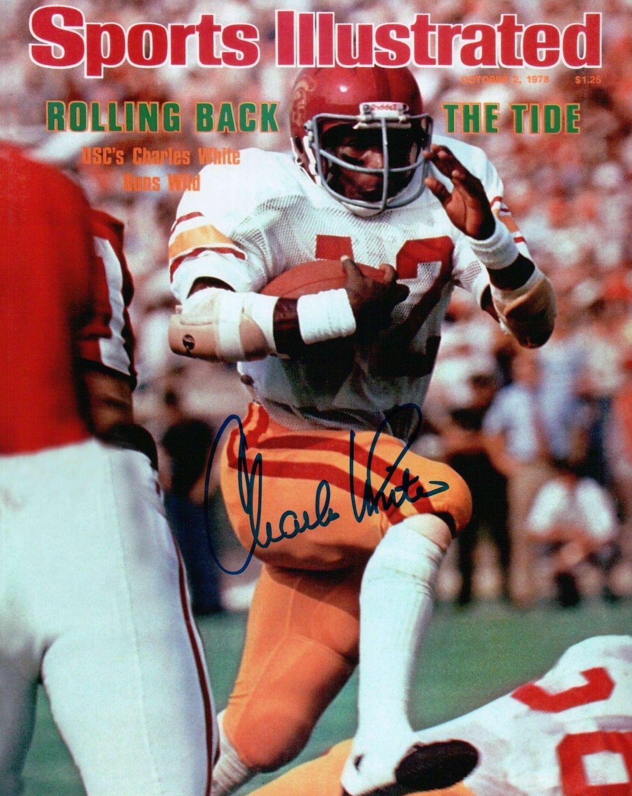 Charles White Signed 8X10 Photo Poster painting Autograph USC 1978 Sports Illustrated Auto COA