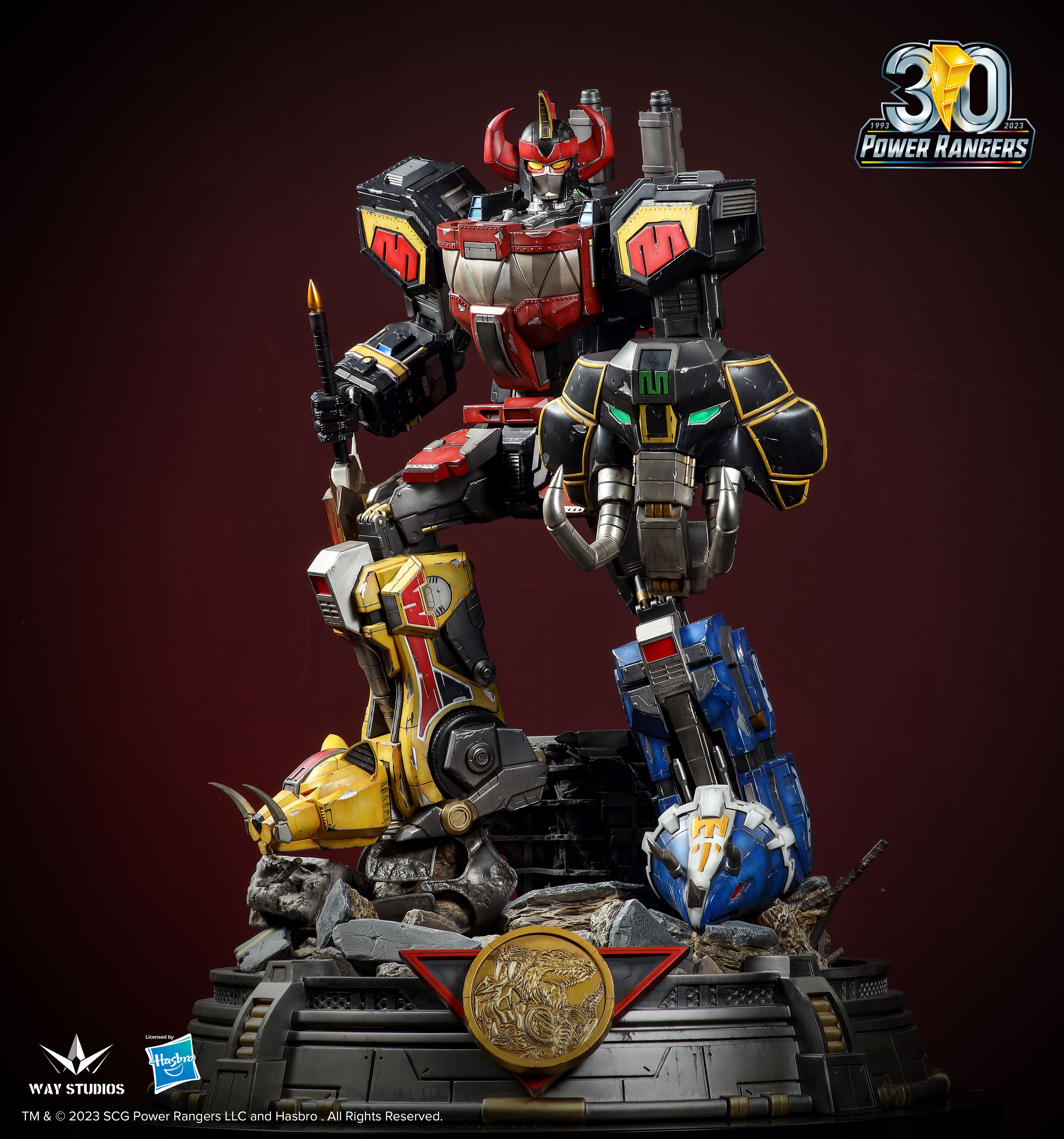 PRE-ORDER Way Studio Power Rangers  Dino Megazord Statue (GK)