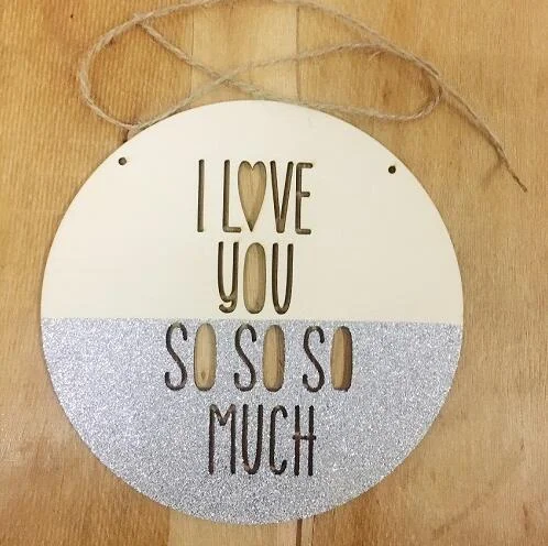 INS Nordic Style Positive Slogan Banner Garland Wooden Wall Hanging Ornament For Kids Room Decoration Nursery Photography Props