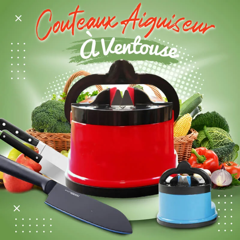 €9.99✨ Couteaux Aiguiseur À Ventouse【Acheter 2, obtenir 2 gratuit】