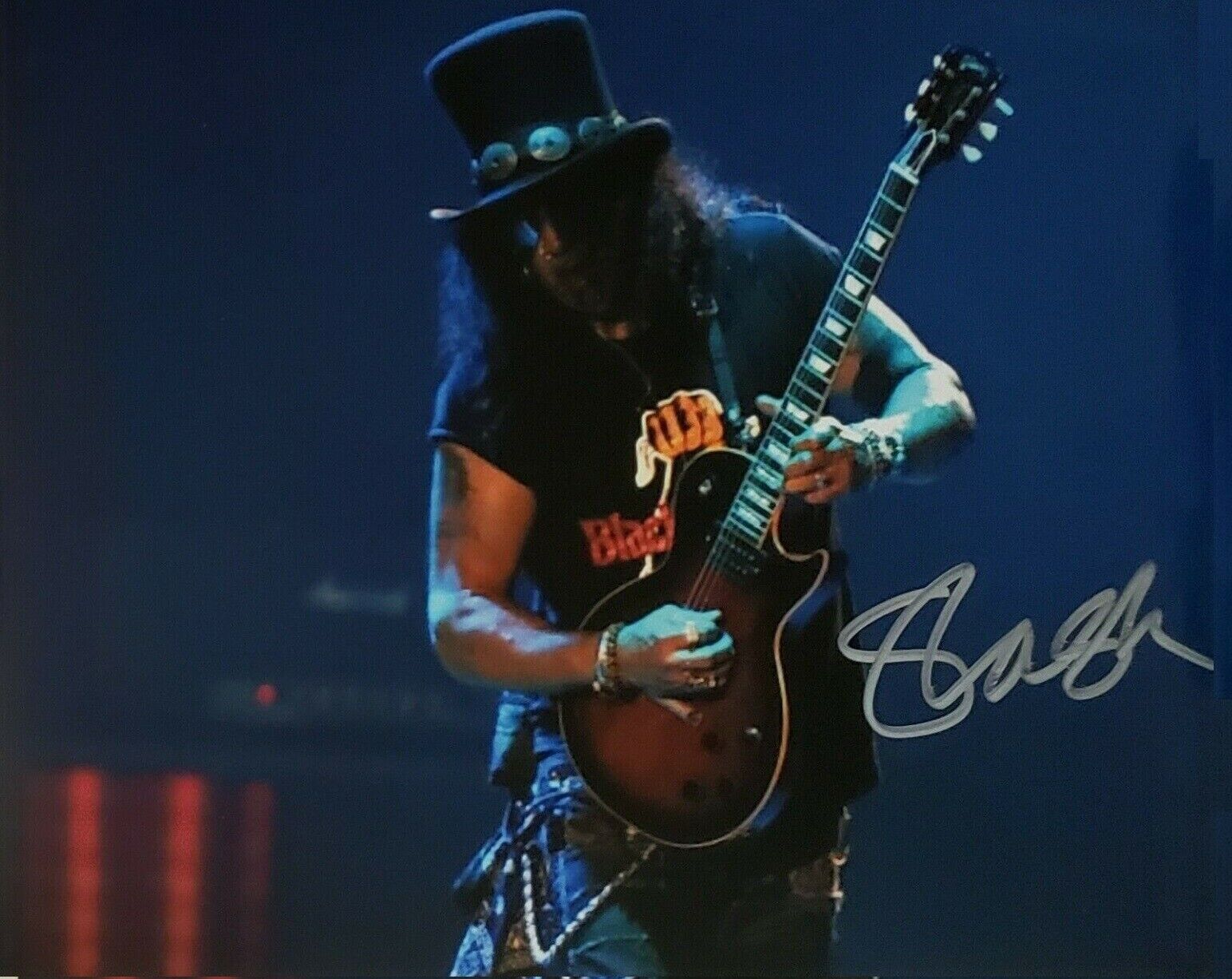 Slash Autographed Signed 8x10 ( GUNS N ROSES ) Photo Poster painting REPRINT