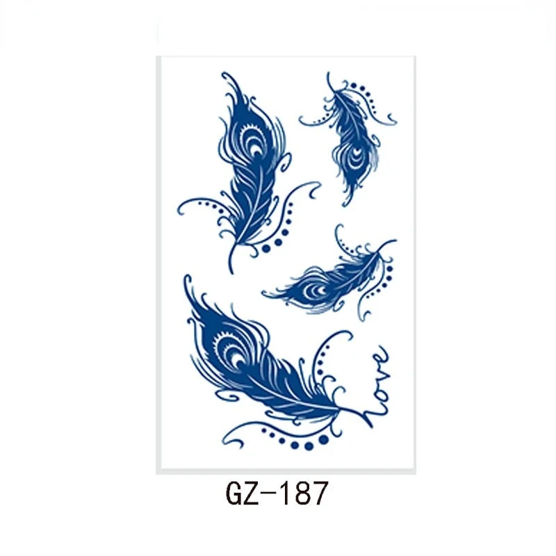 2021 new net celebrity herbal juice tattoo stickers semi-permanent waterproof sweat tattoo tattoo stickers