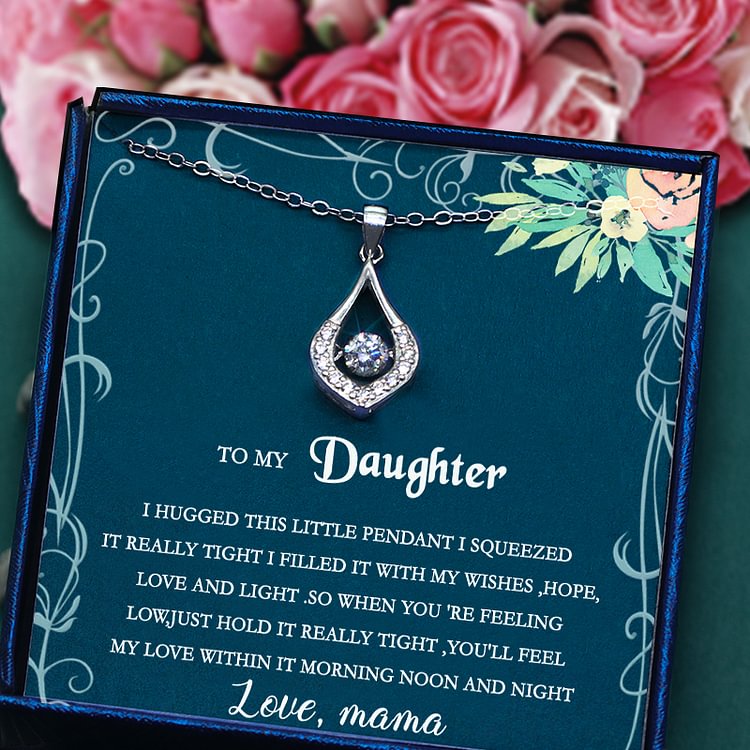 S925 I Will Always Be With You Water Drop Necklace