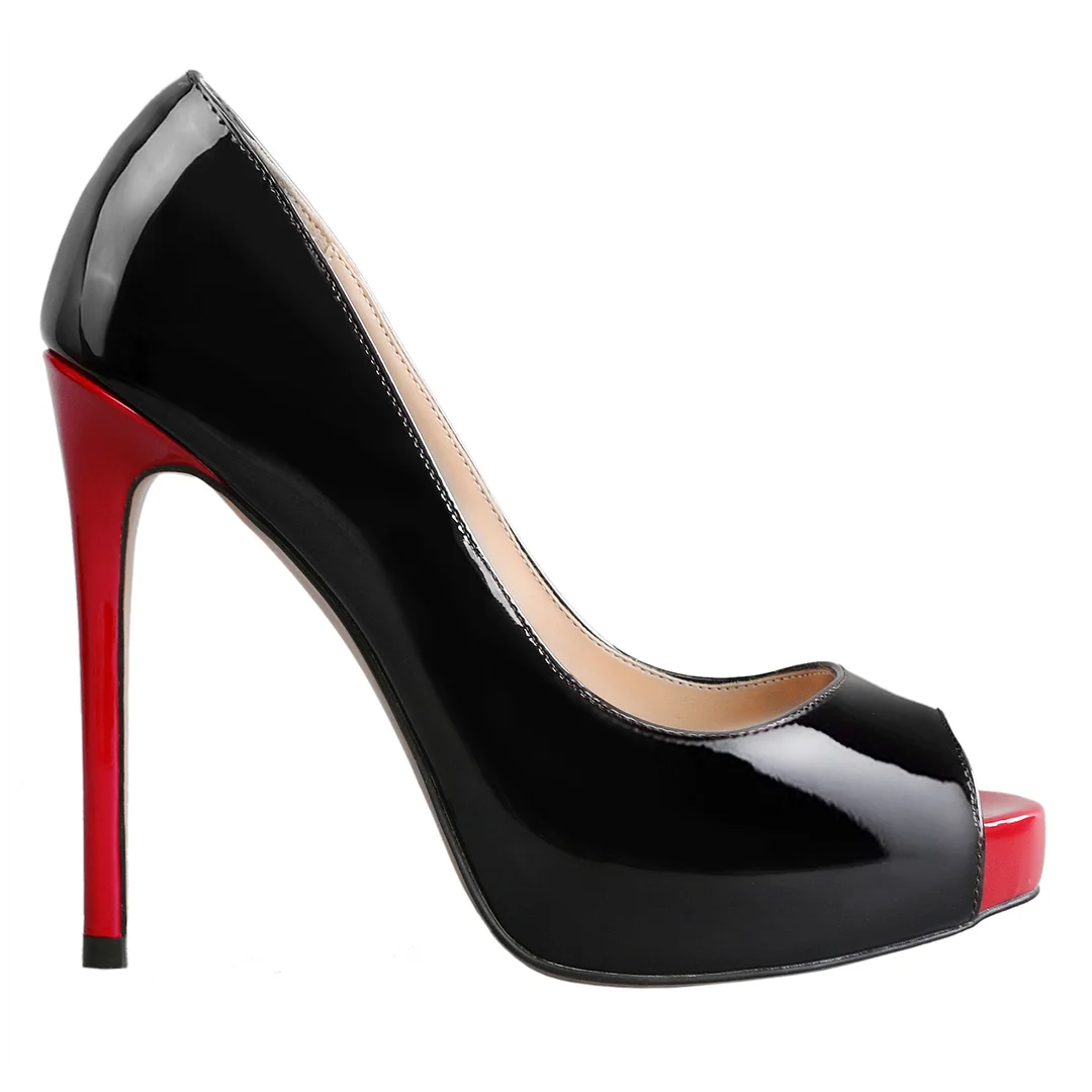 4.72'' Women's Platforms Heels Party Wedding Gradient Pumps-MERUMOTE