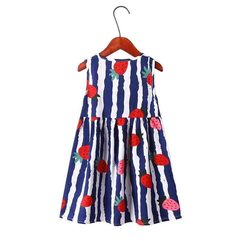 Baby Girl Dress Summer Breathable Cotton Linen Sleeveless Dresses for Girls Kids Cute Princess Dress Casual Children Clothes