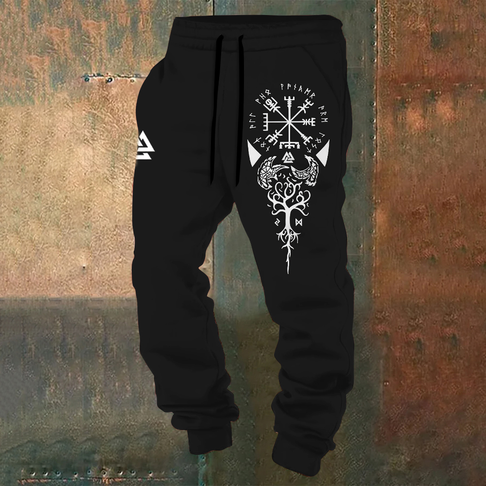 Men's Viking Graphic Art Sweatpants / Rvogue / Rvogue
