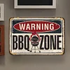Warning BBQ Zone - Metal Tin Signs(8*12Inch/12*16Inch) - Bar