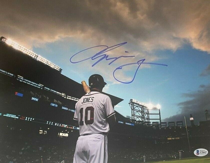 Chipper Jones signed autographed 11x14 Photo Poster painting Braves Hall of Fame IN PERSON COA