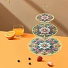 3 Tier Mandala Diamond Painting Cupcake Stand Diamond Art Tiered Serving Tray