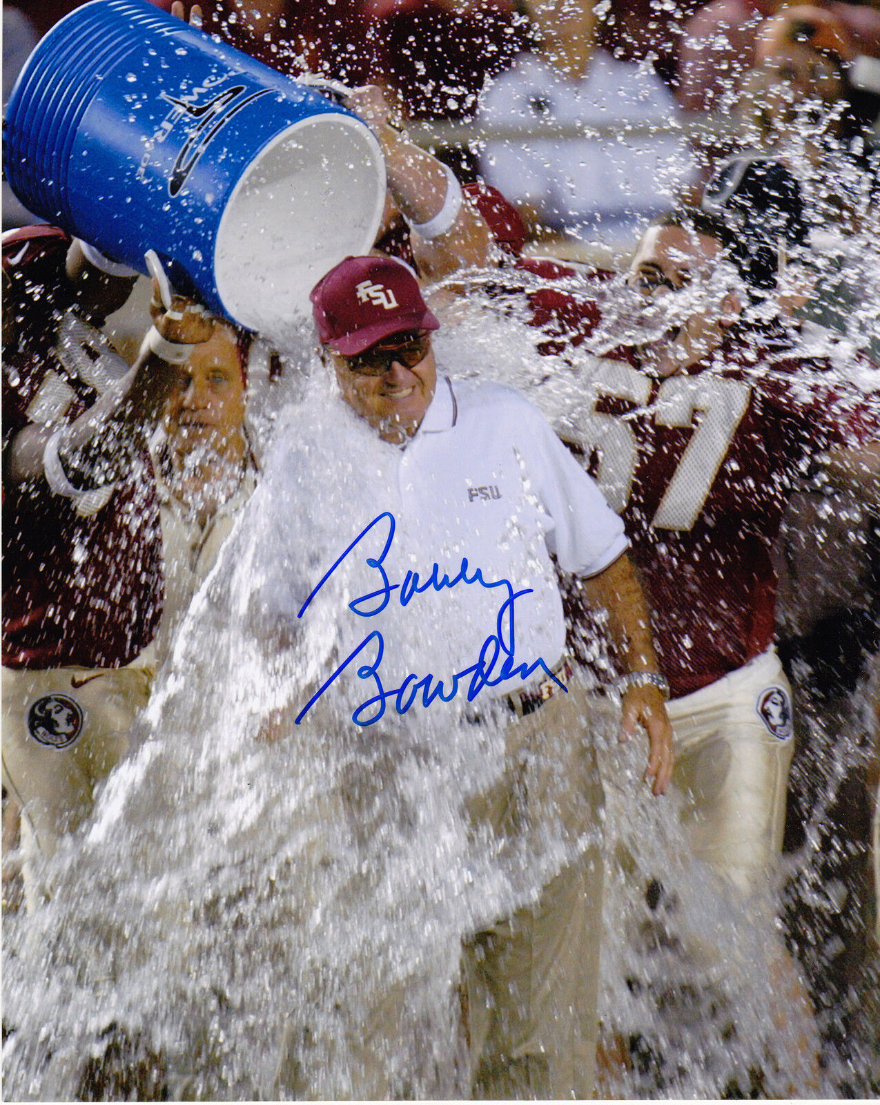 BOBBY BOWDEN FLORIDA STATE SEMINOLES ACTION SIGNED 8x10