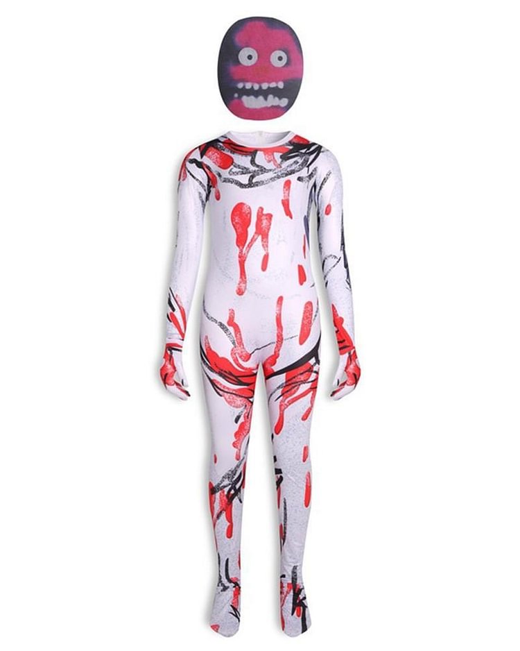 Mayoulove Kids The Scary Bloody Fencer Trevor Henderson Halloween Costume-Mayoulove