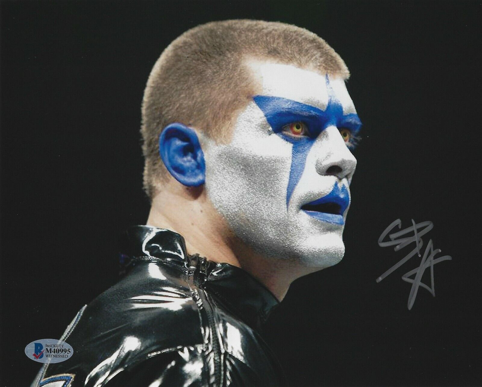 Cody Rhodes Stardust Signed 8x10 Photo Poster painting BAS COA New Japan Pro Wrestling WWE AEW 2