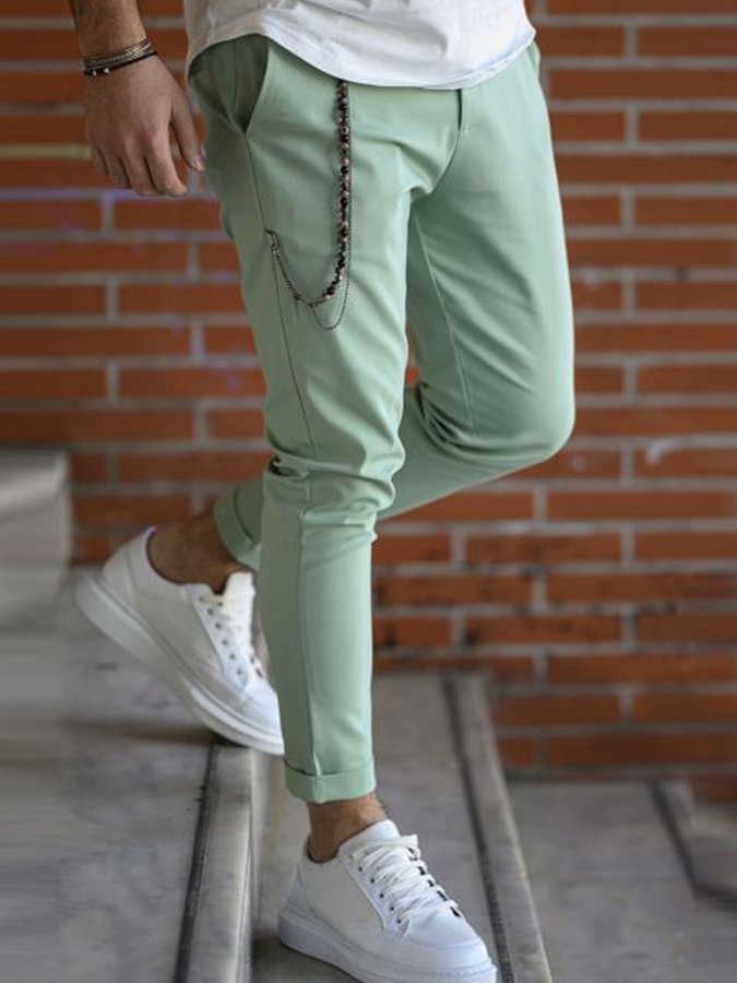 Men's Casual Pants In Green