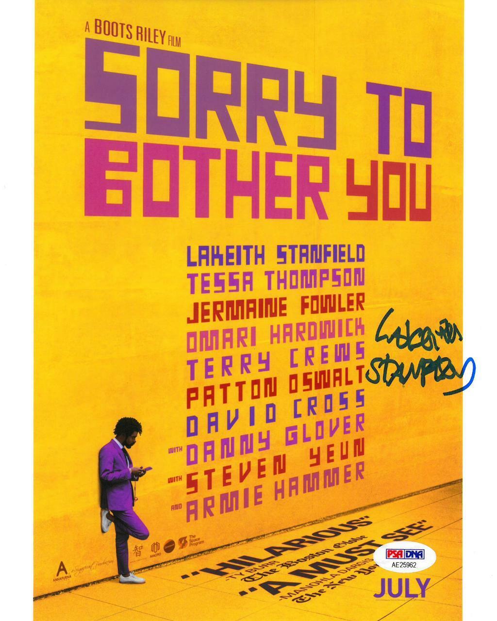 Lakeith Stanfield Signed Sorry to Bother You Auto 8x10 Photo Poster painting PSA/DNA #AE25962