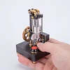 Mini Metal Movable Single-Cylinder Four-Stroke Engine Model Creative Mechanical Toys Diy Crafts