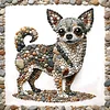 Diamond Painting -DIY Round Drill Stone Art Dog(40x40cm)