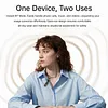 BT 5.4 Lapel-Clip Neckband Earbuds TYPE-C Rechargeable Sound Amplifiers Headphones Lightweigth Hearing Aids Earphones for Sport/Cycling/Travel/Live Streaming/Sleep