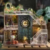  Magic House DIY Dollhouse Miniature Kit |Mini Housing Craft Model |Room Furniture Decors with LED| Holiday Themes Gift