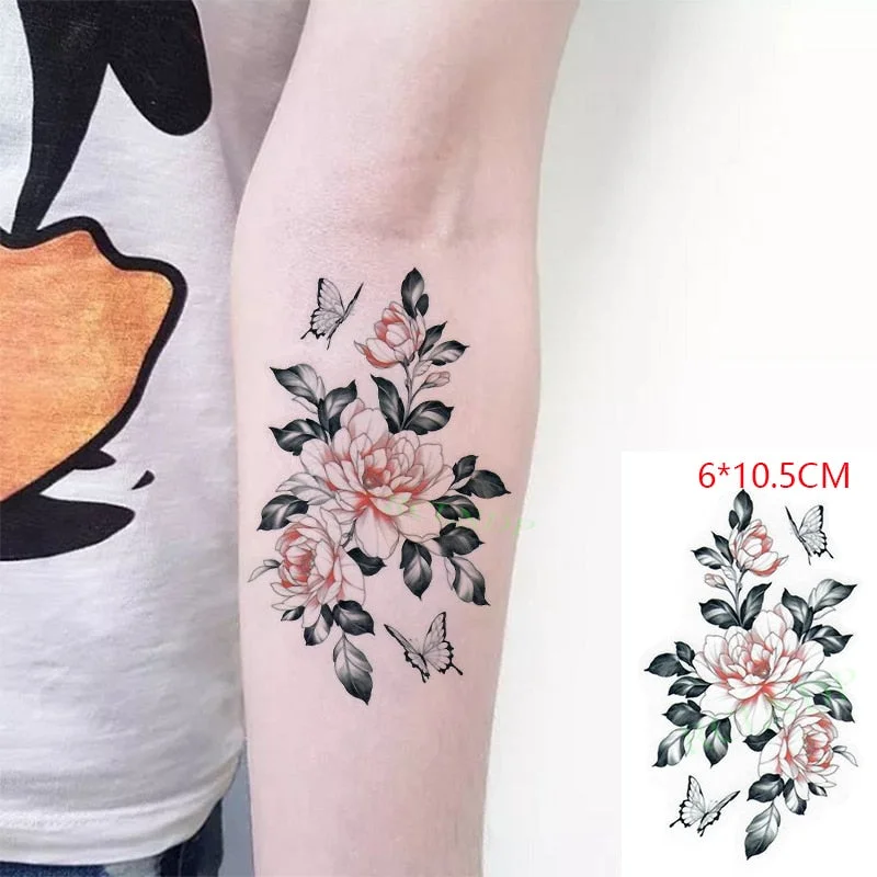 Waterproof Temporary Tattoo Sticker ins Butterfly black white sexy Body Art flash tatoo fake tatto for Women Men