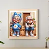 Happy Grandma And Angry Grandpa - Full Round Diamond Painting 40*40cm