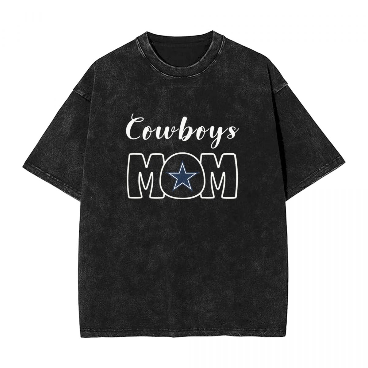 Dallas Cowboys Mom Printed Vintage Men's Oversized T-Shirt