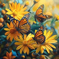 Meadow Butterflies - Diamond Painting