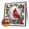 Cardinal En Couronne-Drille AB Ronde Peinture Diamant-45*45CM