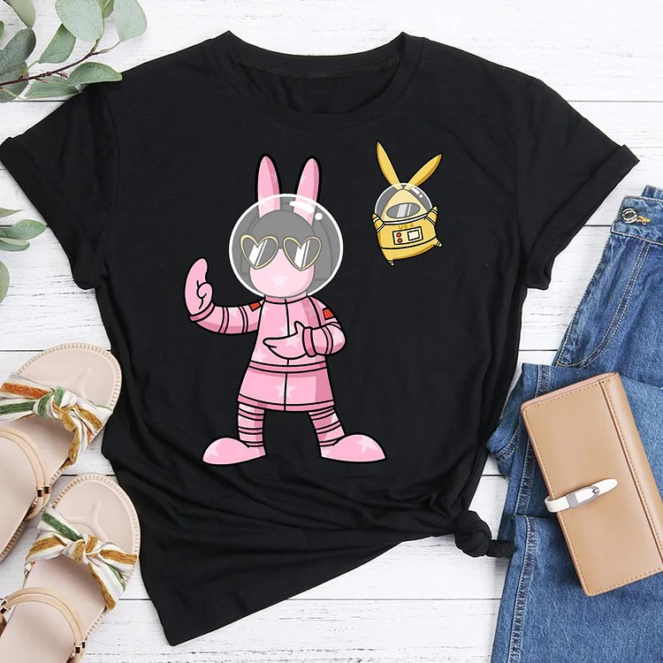 Bunny  Group Classical T-shirt Tee -05569-Annaletters