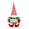 LED Christmas Santa Gnome Pendant with Lights Artificial Plant Elf Doll Ornament