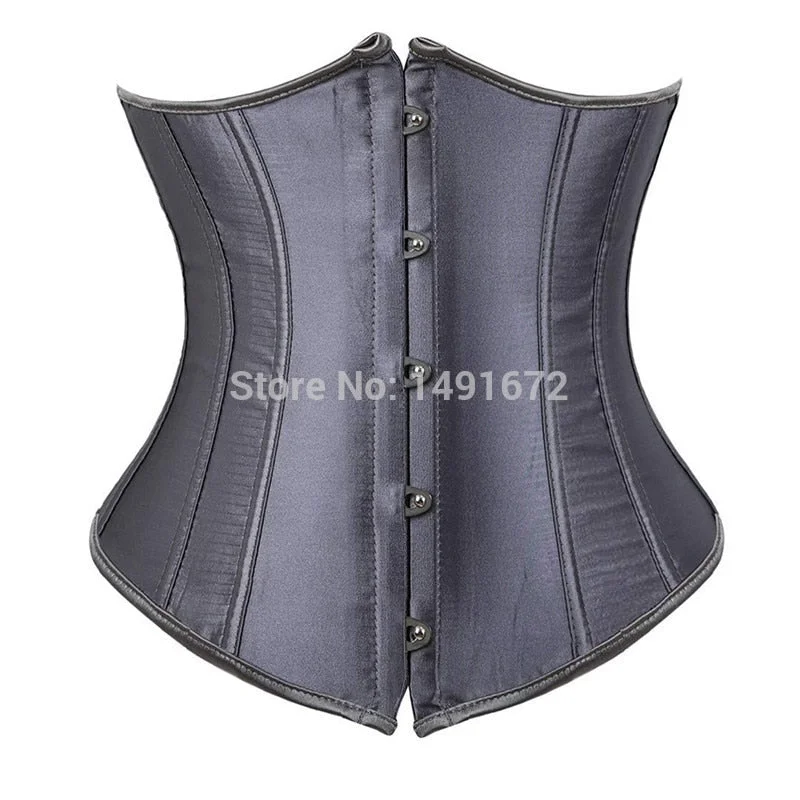 Corset Underbust Top Sexy Women Waist Cincher Gothic Lingerie Vintage Shape Body Belt Plus Size Costume Corse Green Pink Black