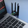 1300Mbps Wireless Network Card Dual Band 2.4/5.8Ghz WiFi USB Adapter for PC